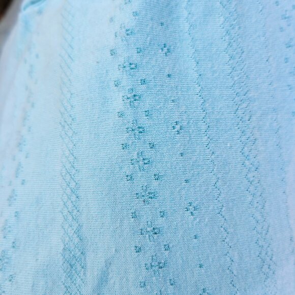 DAINTY VOLCOM 3/4 Sleeve Women's Medium Mint Green Shirt Bow Detail Gem ROMANTIC - Picture 5 of 9